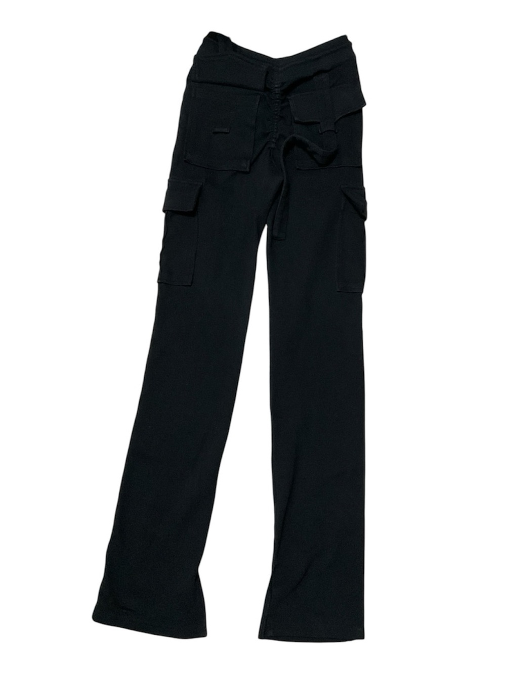 Black Cargo Jogger Pants with Drawstring Waist - Women - Picture 4 of 6